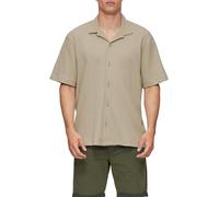 QS Herren 2149106 Hemd Kurzarm, beige 8161, S