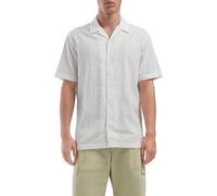 QS Herren 2168226 Hemd Kurzarm, Weiß, M