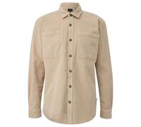QS Herren 2170384 Cordhemd, Brown, M