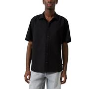Regular Fit: Leinenmix-Hemd XL schwarz 2183559.9999.XL