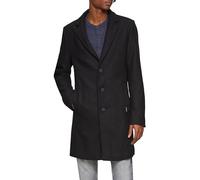 QS Herren Outdoor-Mantel - Regular Fit, Reverskragen, Wollmix