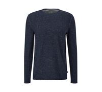 QS Herren Slim Fit Rippung Pullover mit Rundhalsausschnitt und Langarm in Blau
