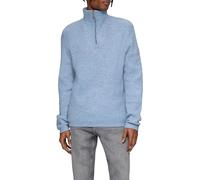 QS Herren Strickpullover - Troyer-Kragen, Reißverschluss