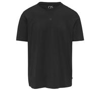 Basic Rundhals T-Shirt mit Logo-Druck L schwarz 2164741.9999.L