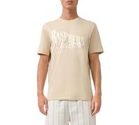 QS Herren T-Shirt - Regular Fit, Frontprint, Rundhals