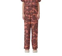 High-Rise-Hose mit Print aus Viskose 42 Orange 2167037.20A2.42
