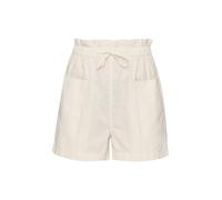 QS Loose Fit Shorts mit elastischem Bund in Weiss, Größe 40