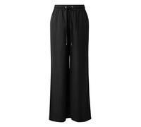 Leinenmix-Hose mit Wide Leg 34/30 schwarz 2175396.9999.34_30