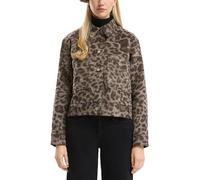 Jacke aus Wollmix mit Leo-Print XXL braun 2162257.09A0.XXL
