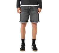 Shorts QS, Damen, Gr. 34, N-Gr, grau used, Denim/Jeans, Obermaterial: 99% Baumwolle, 1% Elasthan, unifarben, normal kniefrei, Hosen Shorts, Jeansshorts im 5-Pocket-Style (21437159-34) grau used