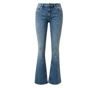 Schlagjeans QS, Damen, Gr. 40, Länge 30, blau, Denim/Jeans, Obermaterial: 84% Baumwolle, 14% Polyester, 2% Elasthan. Futter: 70% Polyester, 30% Baumwolle, unifarben, slim fit lang, Jeans, mit Schlag u