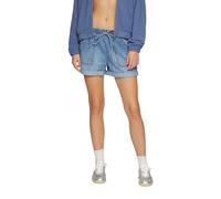 QS Jeans-Short/Relaxed Fit/Mid Rise/Wide Leg