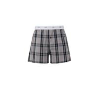 Karierte Boxershorts aus Baumwolle M schwarz|grau 2176999.99N0.M