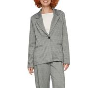 QS Karierter Blazer aus Viskosemix