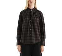 Karobluse mit Raglanärmel und Rüsche am Stehkragen 44 braun|schwarz 2172558.89N0.44