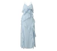 QS Langes Chiffonkleid mit Volants