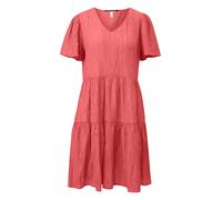 Q/S designed by - Locker geschnittenes Minikleid mit V-Ausschnitt rot - Gr. - 38