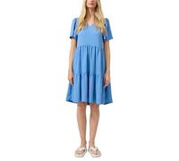 Q/S designed by - Locker geschnittenes Minikleid mit V-Ausschnitt blau - Gr. - 40