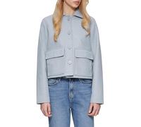 QS Kurze Jacke in Wolloptik mit aufgesetzten Taschen