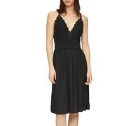QS Kurzes Viskose-Kleid mit Häkel-Detail