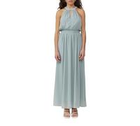 QS Langes Chiffonkleid mit Smok-Detail