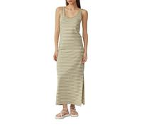 Langes Jerseykleid mit Streifen L grün|beige 2166867.72G0.L
