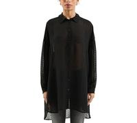 Transparente Longbluse 38 schwarz 2169826.9999.38