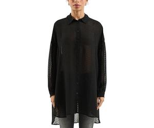 QS Leicht transparente Longbluse