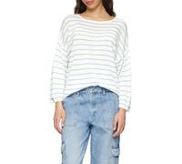 Leichter Strickpullover aus Viskosemix M blau|weiß 2164408.50G0.M