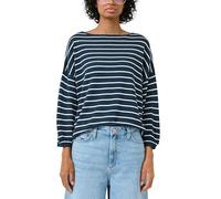 s.Oliver Strickpullover Leichter Viskosemix Weiß/Blau Größe XL
