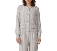 QS Leinenmix-Blouson mit Glitzerstreifen taubengrau 40