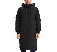 Locker geschnittener Steppmantel mit Teddyfutter L schwarz 2168446.9999.L