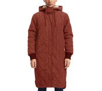 Locker geschnittener Steppmantel mit Teddyfutter M rot 2168446.3619.M