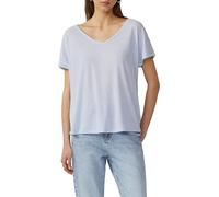 Locker geschnittenes T-Shirt aus Leinenmix hellblau XL