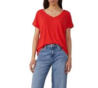 Locker geschnittenes T-Shirt aus Leinenmix S rot 2165299.3103.S