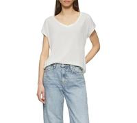 Locker geschnittenes T-Shirt im Modalmix Ecru S
