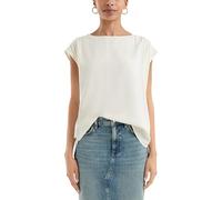 Lockere Viskosebluse mit Spitzeneinsatz 32 creme 2169381.0200.32