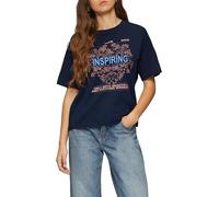 QS Loose Fit-Shirt mit platziertem Print