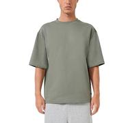 QS Loose Fit T-Shirt mit Logostickerei