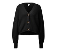 Melierte Strickjacke aus Baumwollmix XS schwarz 2170513.99W0.XS