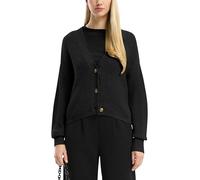 Melierte Strickjacke aus Baumwollmix XL schwarz 2170513.99W0.XL