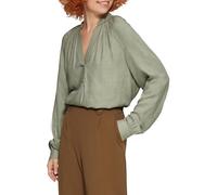 QS Melierte Viskosebluse mit Raffung