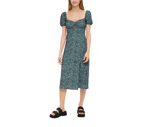 QS Midikleid mit Smok-Detail am Rücken
