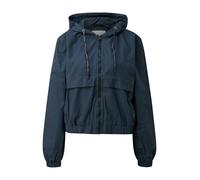 Blouson QS, Damen, Gr. L (40), blau, Web, Obermaterial: 100% Baumwolle. Futter: 100% Polyester, unifarben, lässig geschnitten hüftlang, Rundhals, elastischer Bund, Jacken Blouson, kurz, mit Kapuze (58