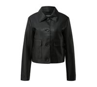 Jacke in Lederoptik S schwarz 2173928.9999.S