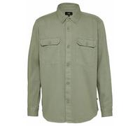 QS Overshirt aus gewaschenem Twill olivgrün M