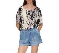 QS Oversize-Bluse aus Viskose grau 38