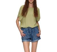 QS Damen 2146337 Bluse Kurzarm, Green 7282, 34