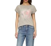 Oversize-Shirt in gewaschener Optik mit Frontprint Taubengrau M