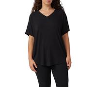 Oversize-Shirt mit Rippstruktur 52 schwarz 2174708.9999.52